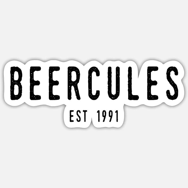 Beercules Sticker taille S (10 x 10 cm)