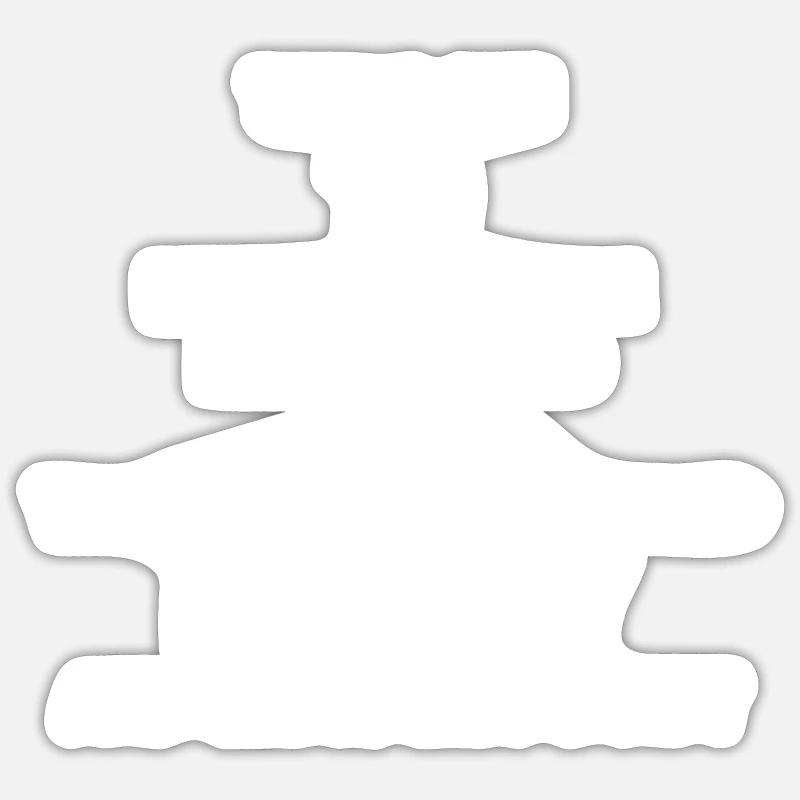 Informatique - système binaire Sticker taille S (10 x 10 cm)