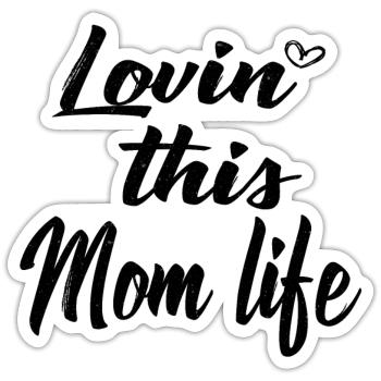 Love Heart Mom Mother Mother's Day Gift - Sticker size S (10 x 10 cm) - white matte - Front