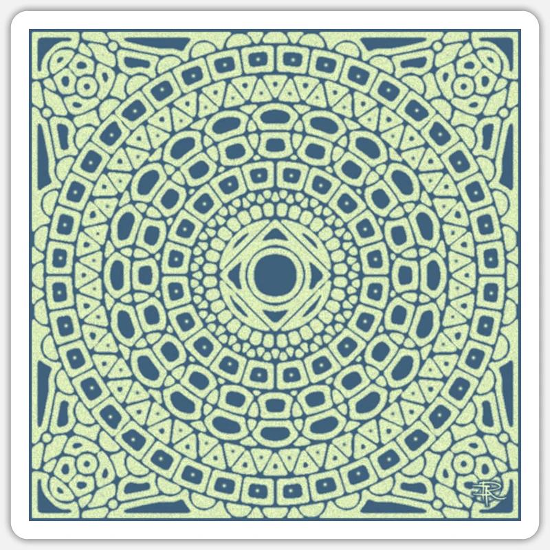 RF323DUK - Sticker taille S (10 x 10 cm) - blanc mat