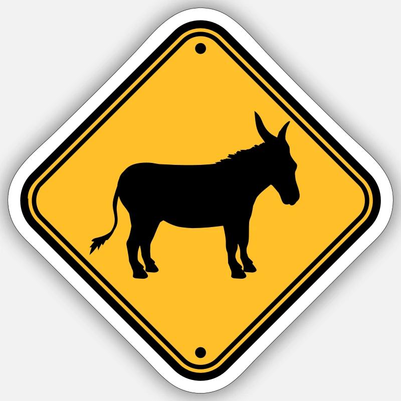 Note danger sign warning caution caution ese Sticker size S (10 x 10 cm)