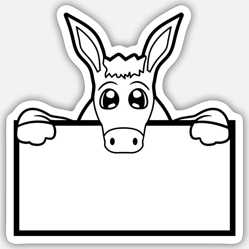 schild mauer wand halb text feld flaeche schreiben Sticker Größe S (10 x 10 cm)