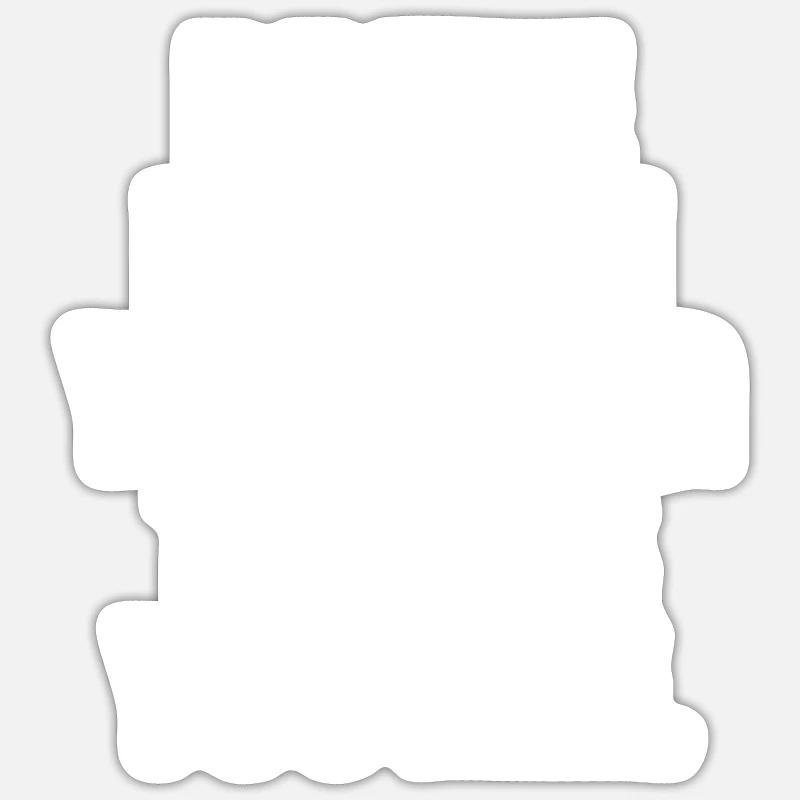Dites dictons chien canin - Sticker taille S (10 x 10 cm) - blanc mat