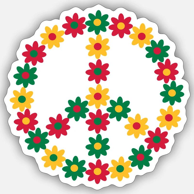 Rasta & Pace Sticker formato S (10 x 10 cm)