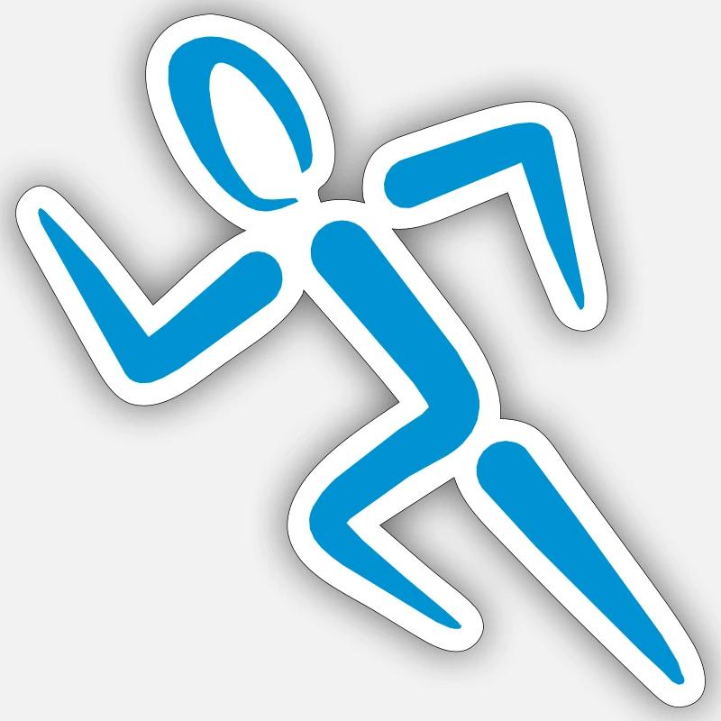 run Sticker size S (10 x 10 cm)