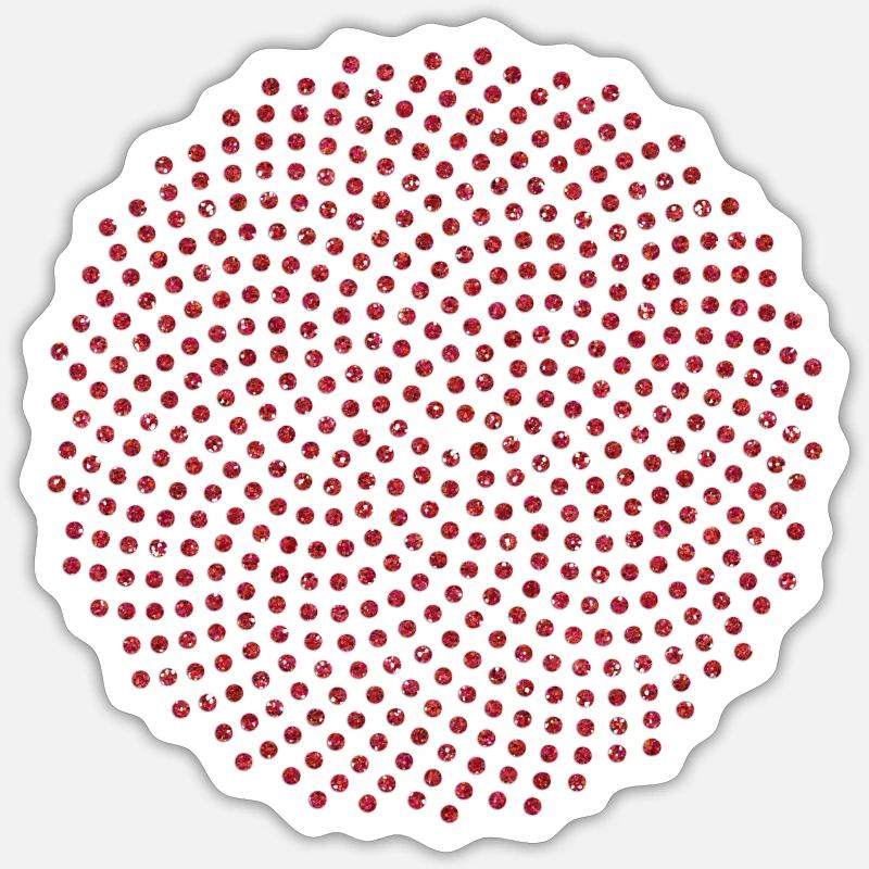 Fibonacci Mathematik Sonnenblume Phi Spirale Mathe - Sticker Größe S (10 x 10 cm) - Mattweiß