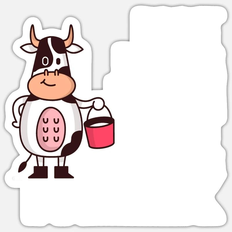 végétalien - Sticker taille S (10 x 10 cm) - blanc mat