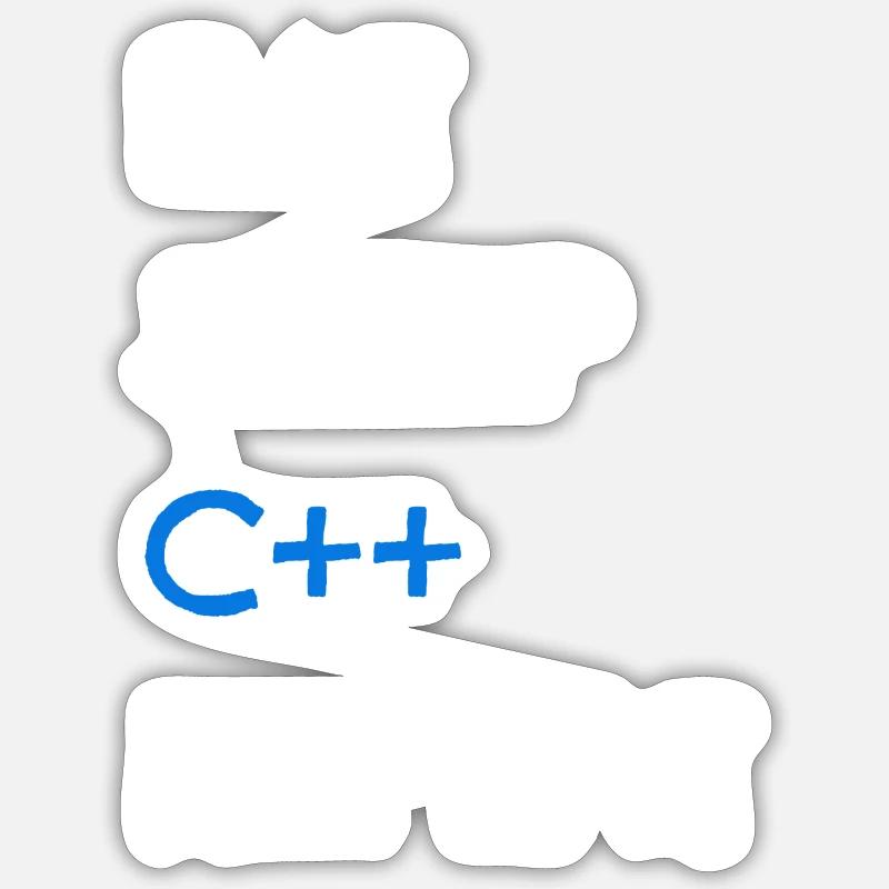C++ Sticker taille S (10 x 10 cm)