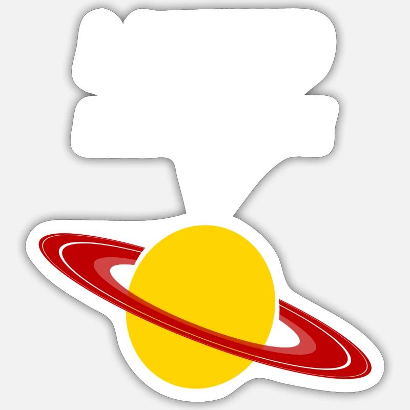 Espace - Sticker taille S (10 x 10 cm) - blanc mat