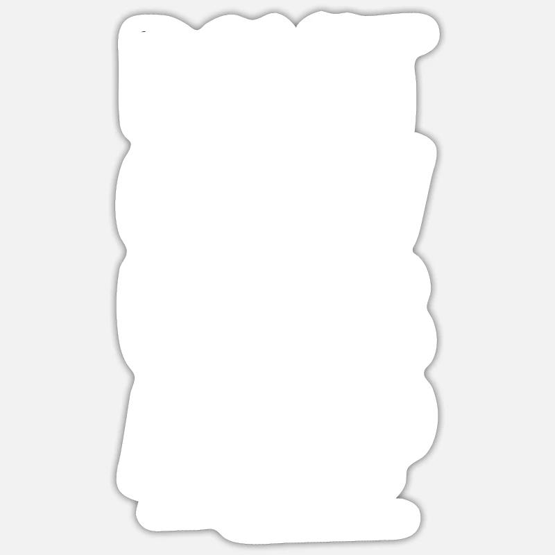 sarcastically - Sticker size S (10 x 10 cm) - white matte