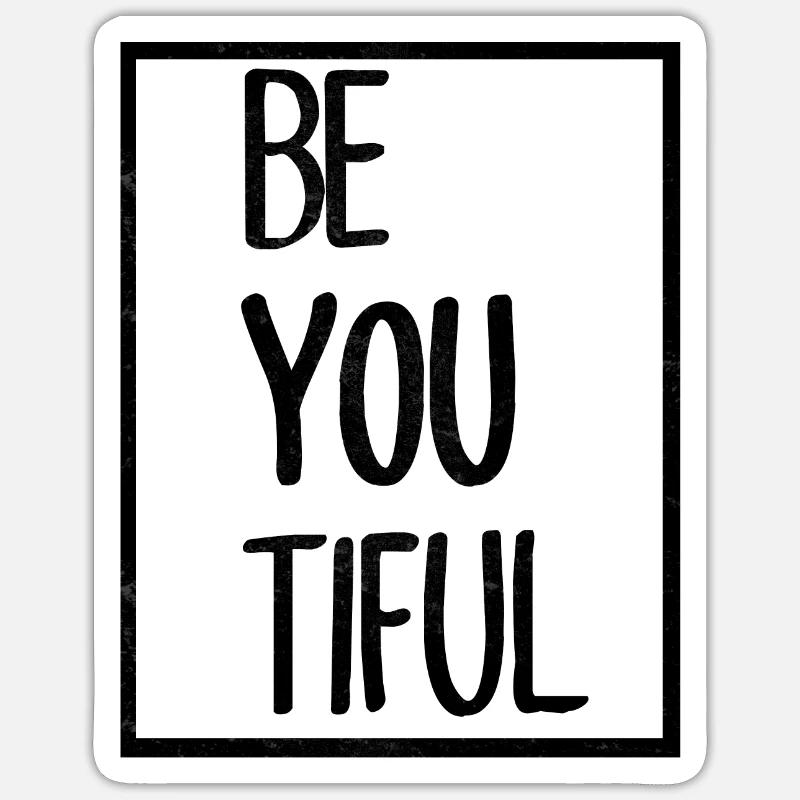 Déclaration - Sticker taille S (10 x 10 cm) - blanc mat