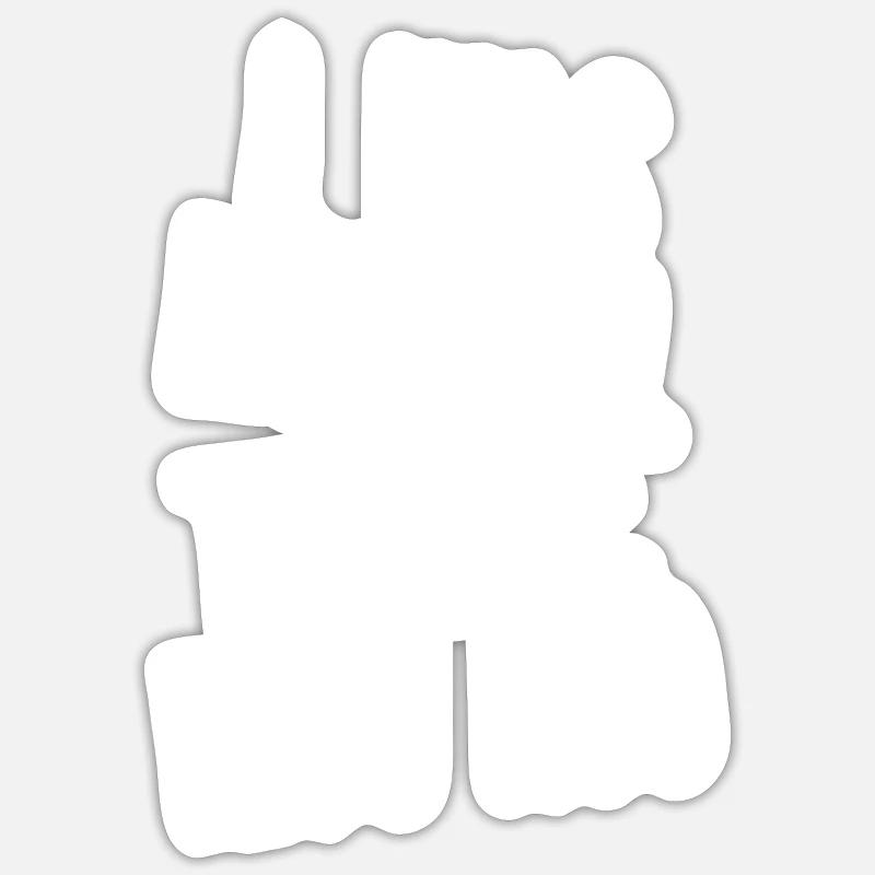 maman - Sticker taille S (10 x 10 cm) - blanc mat