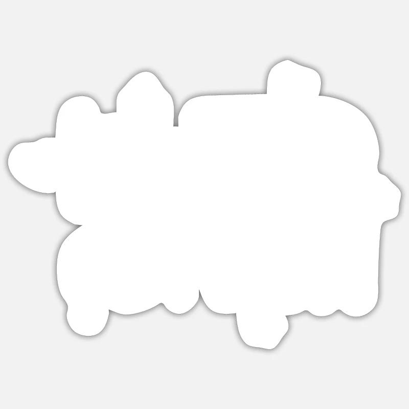 déclaration - Sticker taille S (10 x 10 cm) - blanc mat