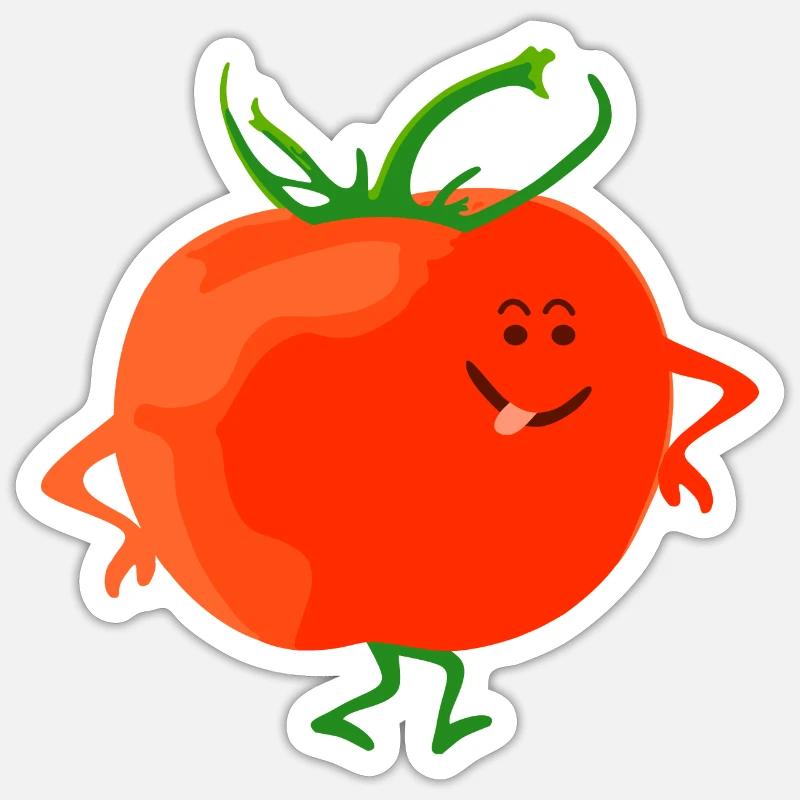 Tomate Sticker Größe S (10 x 10 cm)