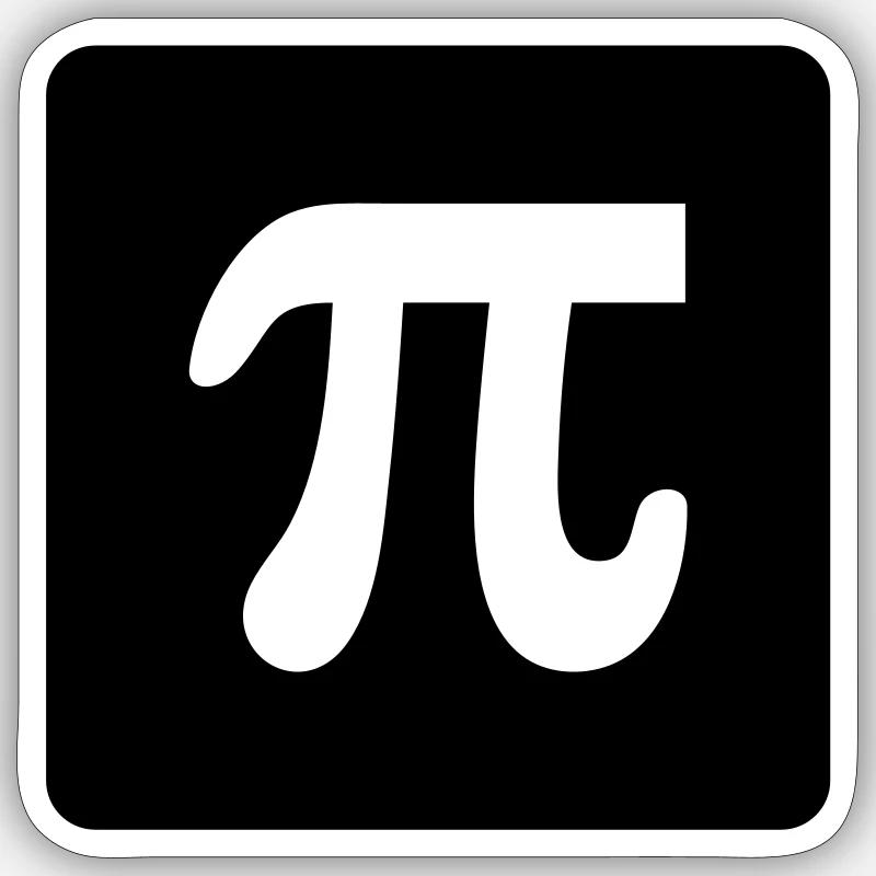 Pi - Sticker size S (10 x 10 cm) - white matte