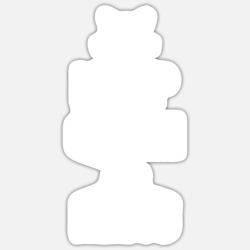 Kätzchen - Sticker Größe S (10 x 10 cm) - Mattweiß