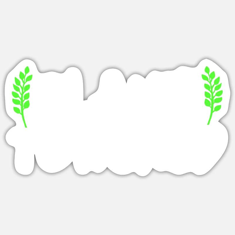 vegan - Sticker size S (10 x 10 cm) - white matte