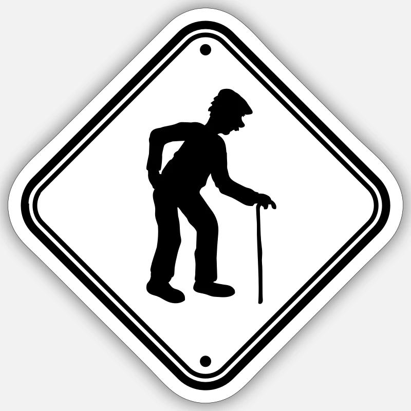 Shield attention danger danger caution note warn Sticker size S (10 x 10 cm)