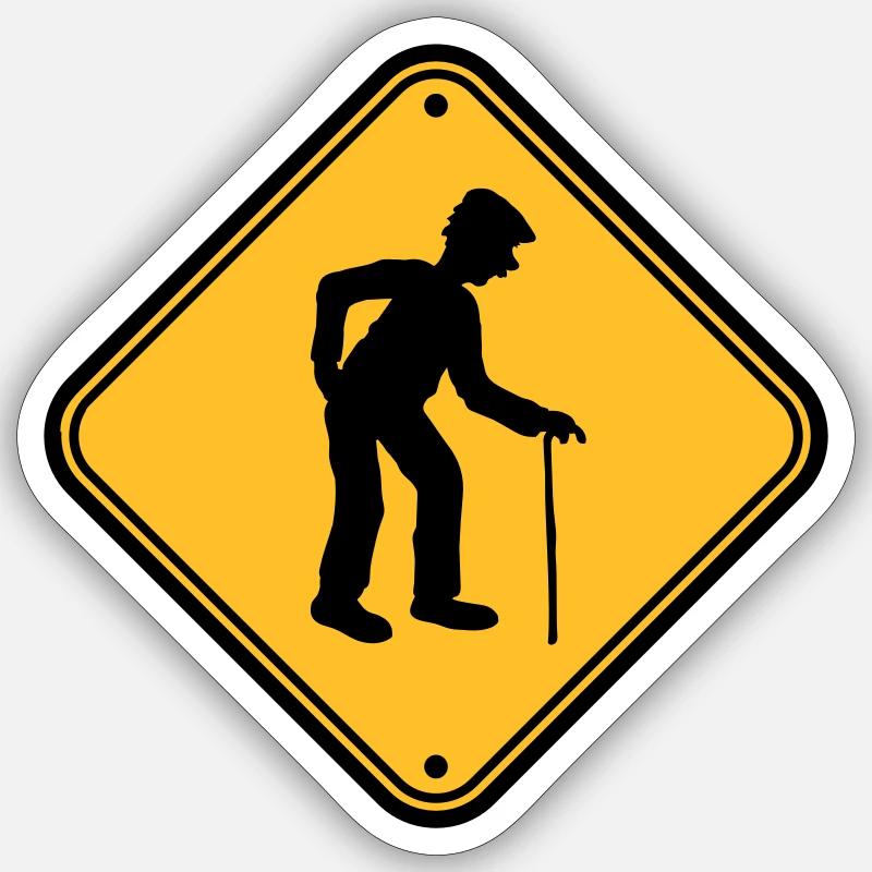 Shield attention danger danger caution note warn Sticker size S (10 x 10 cm)