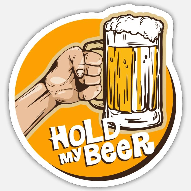 Bier Sticker Größe S (10 x 10 cm)
