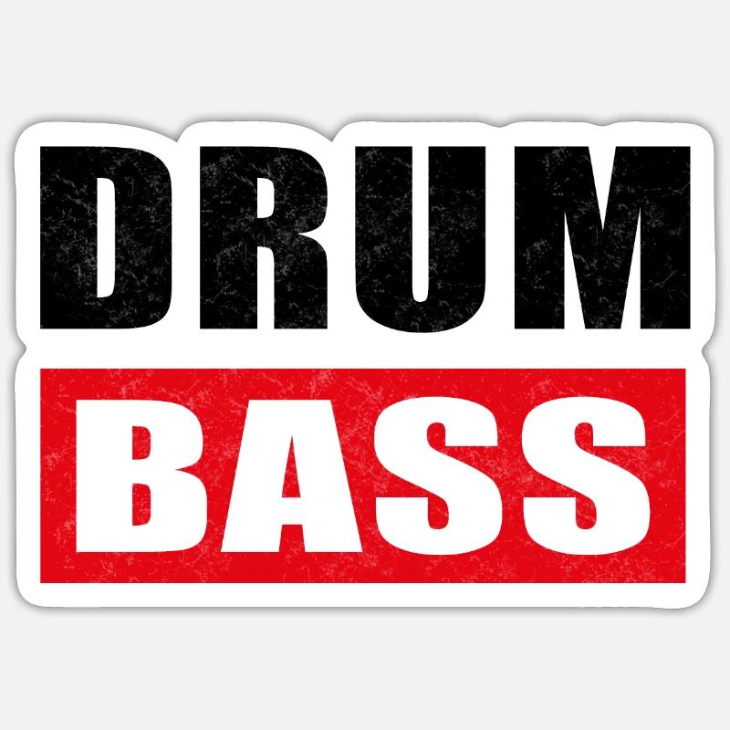DnB - Sticker Größe S (10 x 10 cm) - Mattweiß