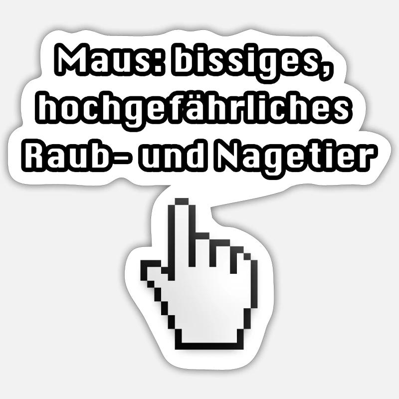 Computer - Sticker Größe S (10 x 10 cm) - Mattweiß