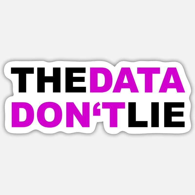 Data Datenschutz DSGVO Geschenk - Sticker Größe S (10 x 10 cm) - Mattweiß