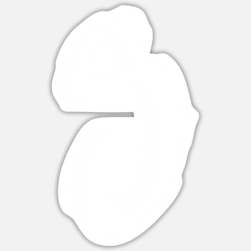s - Sticker taille S (10 x 10 cm) - blanc mat