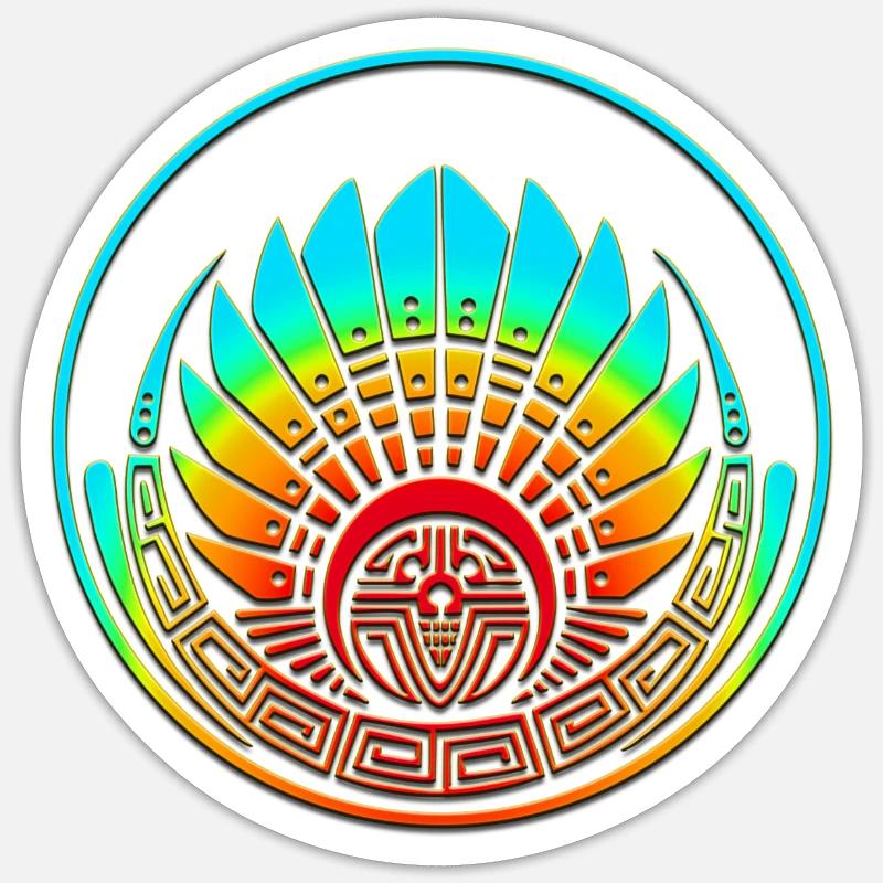silbury_hillregenbogen - Sticker taille S (10 x 10 cm) - blanc mat
