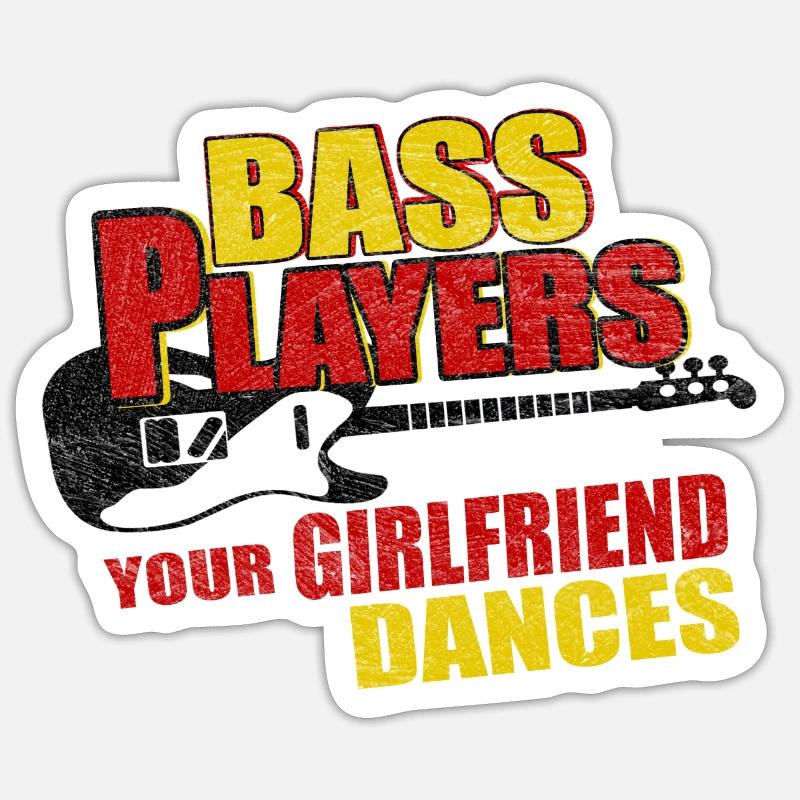 Basse basse Sticker taille S (10 x 10 cm)
