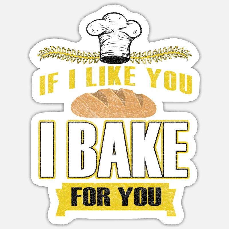 Backwaren Bäcker Sticker Größe S (10 x 10 cm)