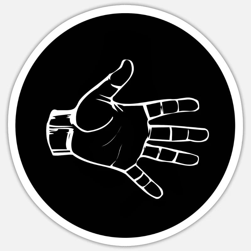 PAPIER (b) - Sticker taille S (10 x 10 cm) - blanc mat