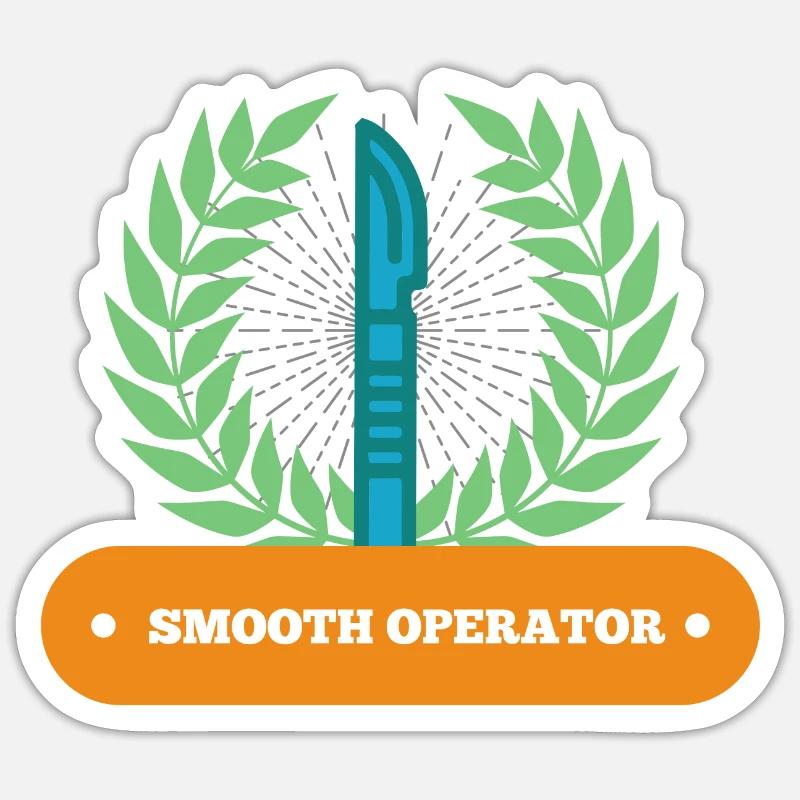 Surgeon General Practitioner Doctor Funny Gift - Sticker size S (10 x 10 cm) - white matte