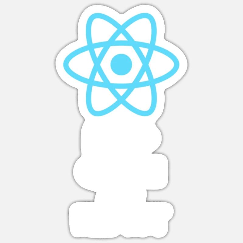 Keep Calm And React Sticker size S (10 x 10 cm)