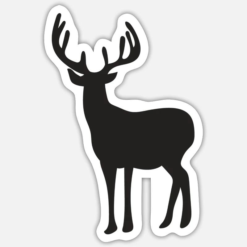 roe deer Sticker size S (10 x 10 cm)