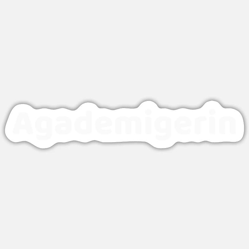Académicien à Saxon - Sticker taille S (10 x 10 cm) - blanc mat