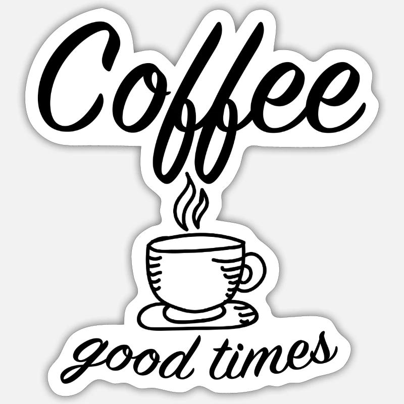cup - Sticker size S (10 x 10 cm) - white matte