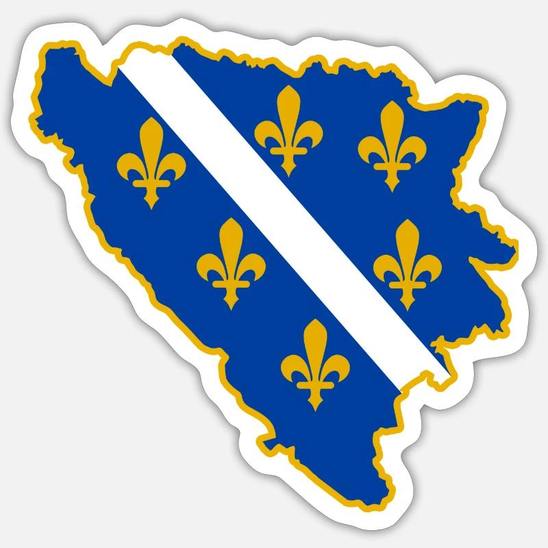 Bosna outline Sticker size S (10 x 10 cm)