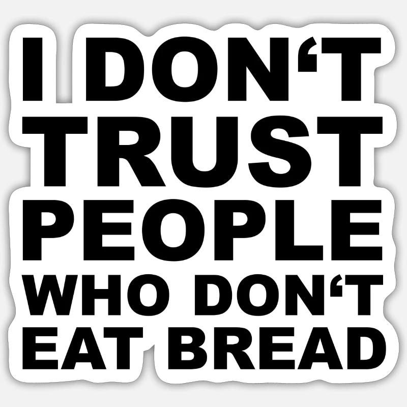 Bread - Sticker Größe S (10 x 10 cm) - Mattweiß