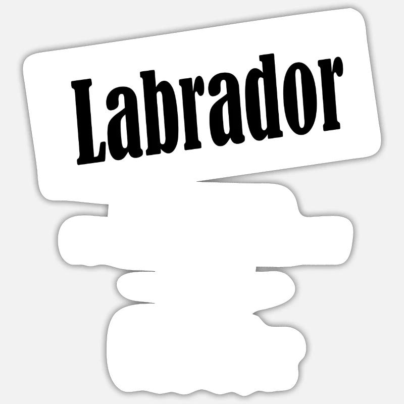 Labrador - Sticker size S (10 x 10 cm) - white matte