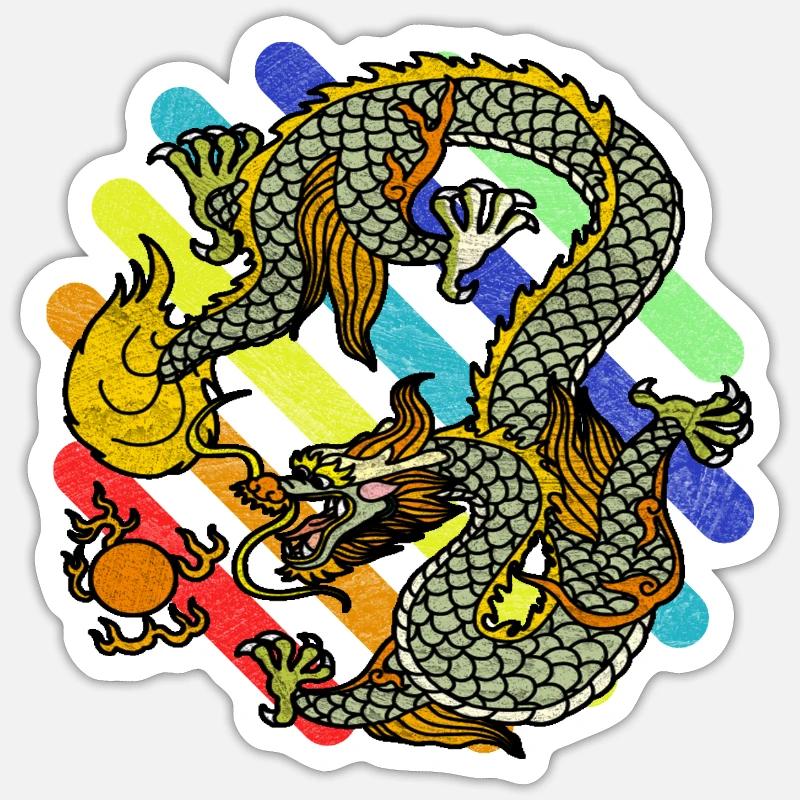 mythical creatures - Sticker size S (10 x 10 cm) - white matte