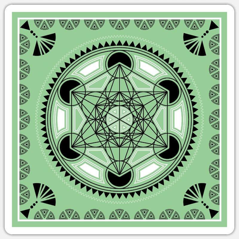 Metatron's Cube Sacred Geometry Symbol Sticker size S (10 x 10 cm)
