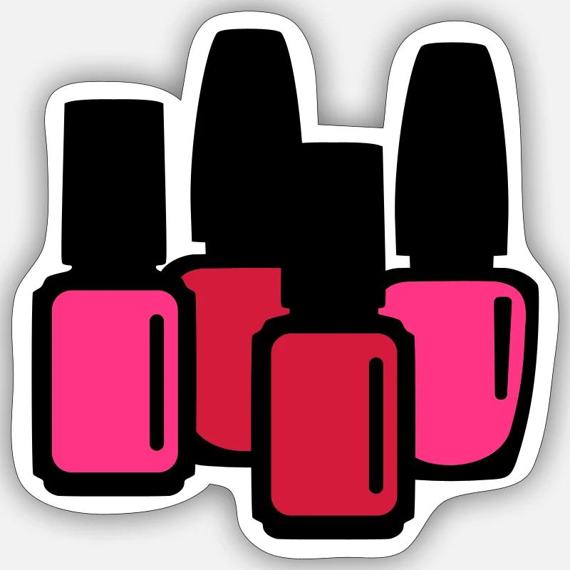 Vernis à ongles - Sticker taille S (10 x 10 cm) - blanc mat