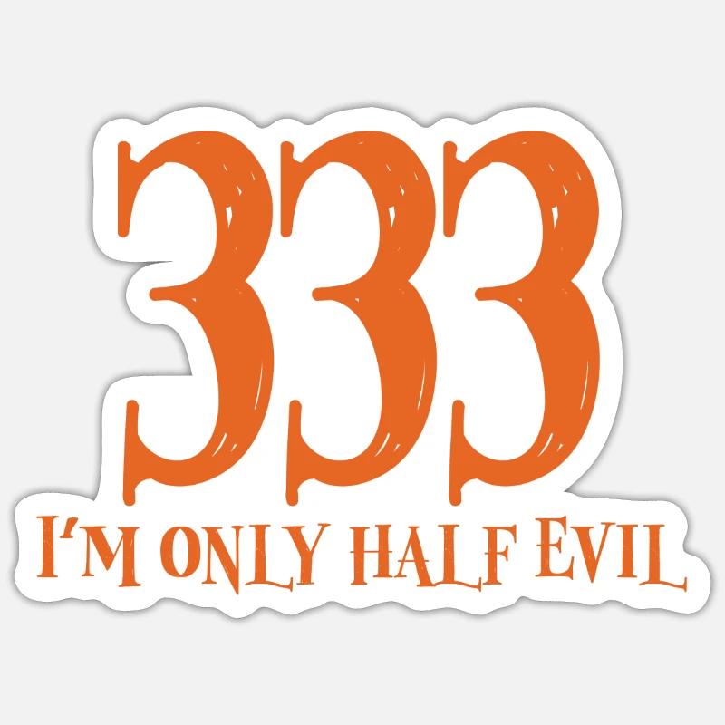 Devil - Sticker Größe S (10 x 10 cm) - Mattweiß