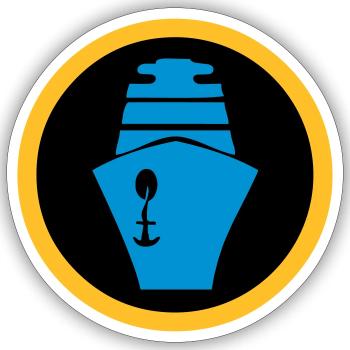 Ship | Cruise | Ferry - Sticker size S (10 x 10 cm) - white matte - Front