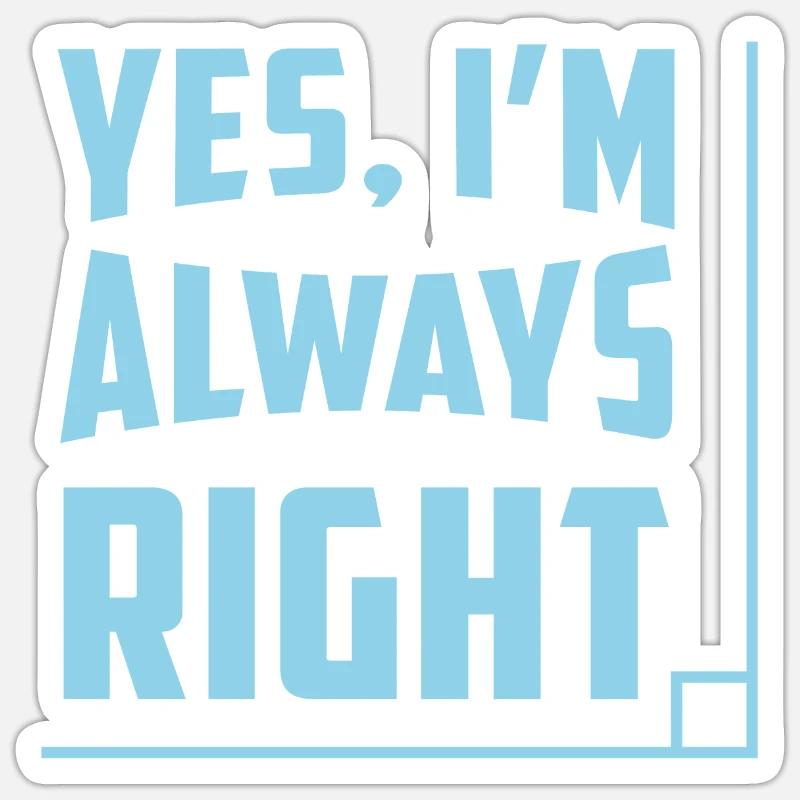 funny math teacher - Sticker size S (10 x 10 cm) - white matte