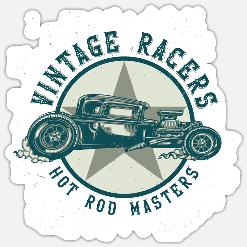 Hot Rod Masters Naklejka rozmiar S (10 x 10 cm)