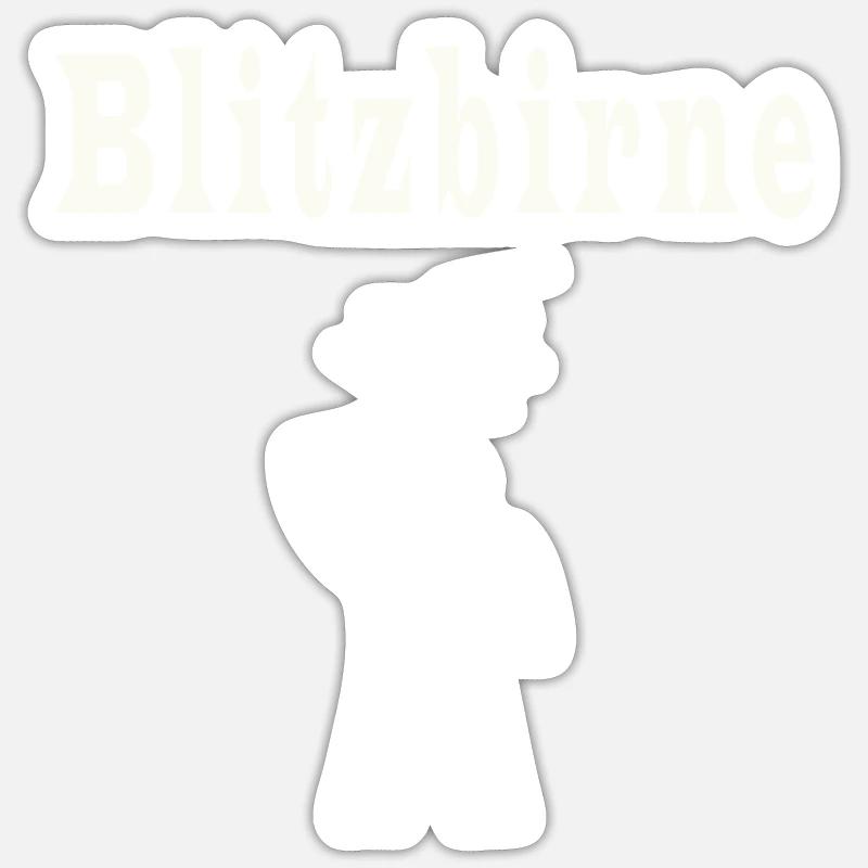 Lightning bulb Sticker size S (10 x 10 cm)