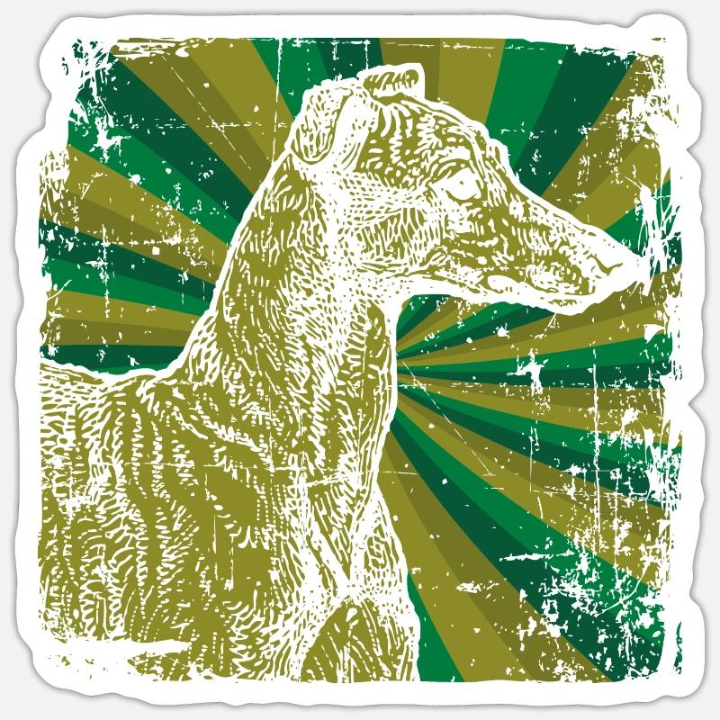 greyhound Sticker size S (10 x 10 cm)