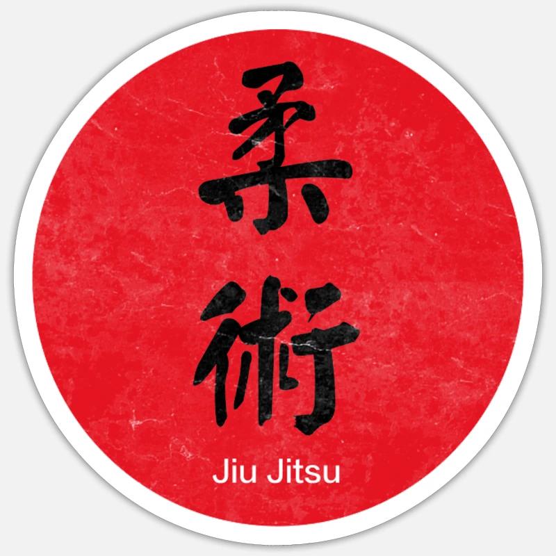 Jujitsu - Sticker size S (10 x 10 cm) - white matte